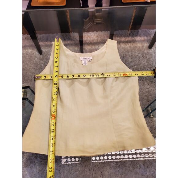 Coldwater Creek Women's Green Single Breasted Blazer, Top & Pant 3 Pcs Suit 8 - Picture 13 of 16